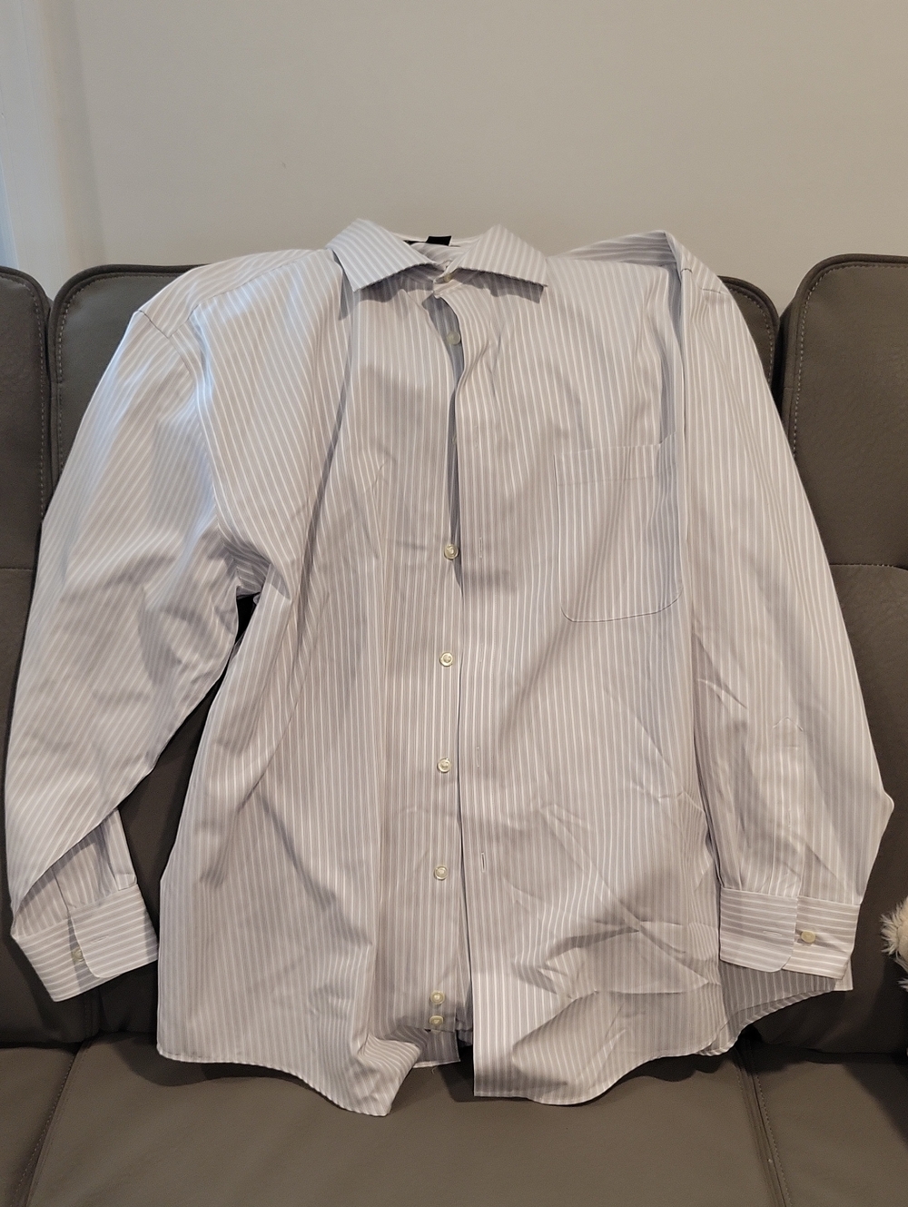 Pronto Uomo Light Blue Pinstripe Dress Shirt